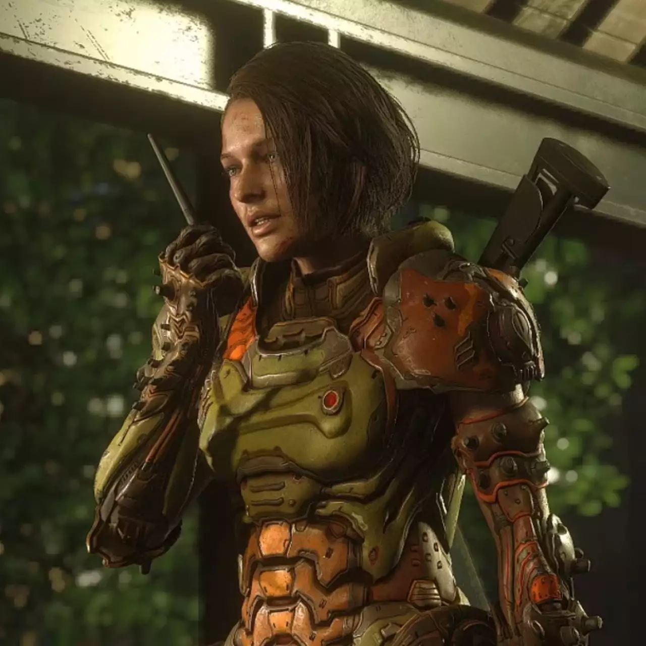 Джилл из Resident Evil 3 превратили в Палача Рока из Doom Eternal Джилл из Resident Evil 3 превратили в Палача Рока из Doom Eternal