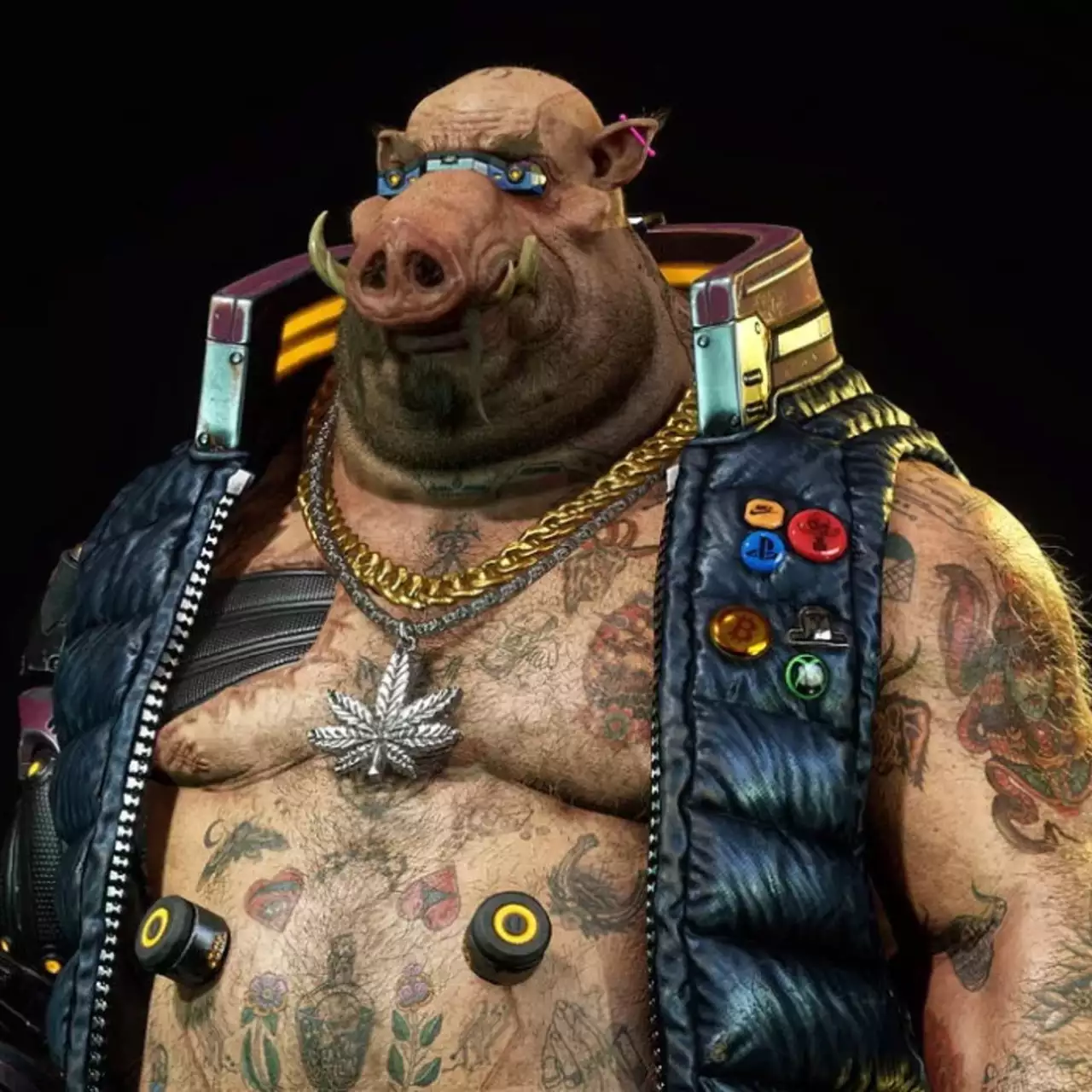 Художник перенёс Бибопа из «Черепашек-ниндзя» во вселенную Cyberpunk 2077 — получилось круто Художник перенёс Бибопа из «Черепашек-ниндзя» во вселенную Cyberpunk 2077 — получилось круто