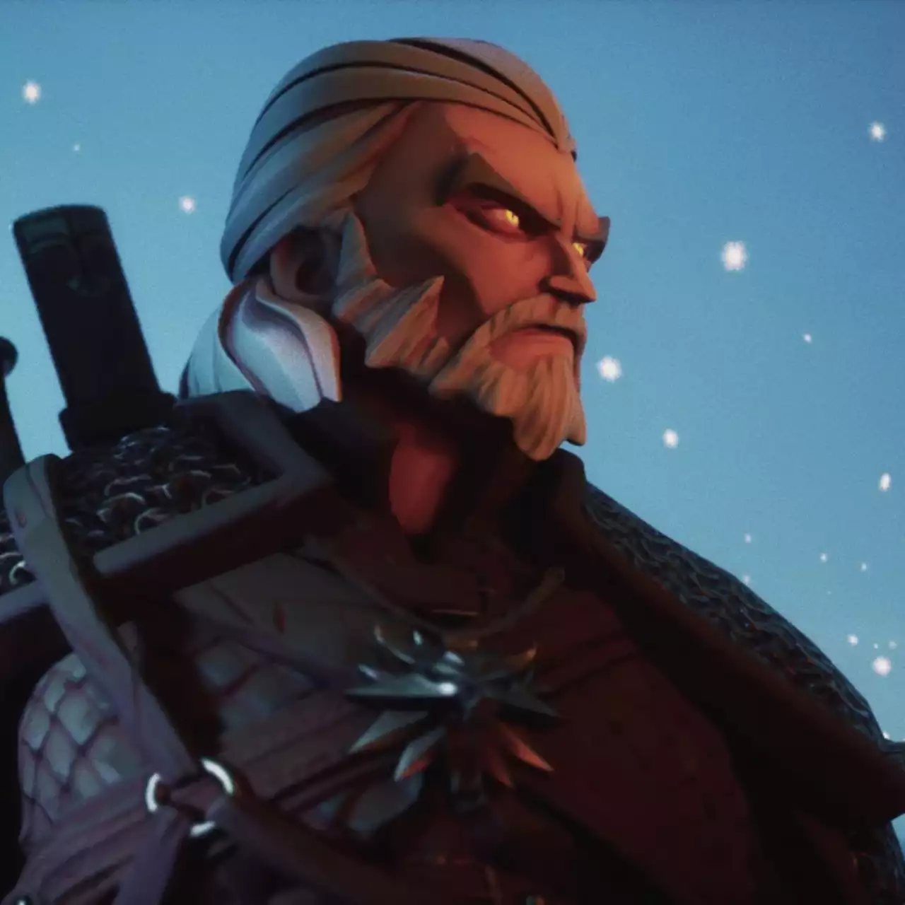 Если бы по The Witcher 3 сняли мультфильм: художник нарисовал ведьмака Геральта в необычной стилистике