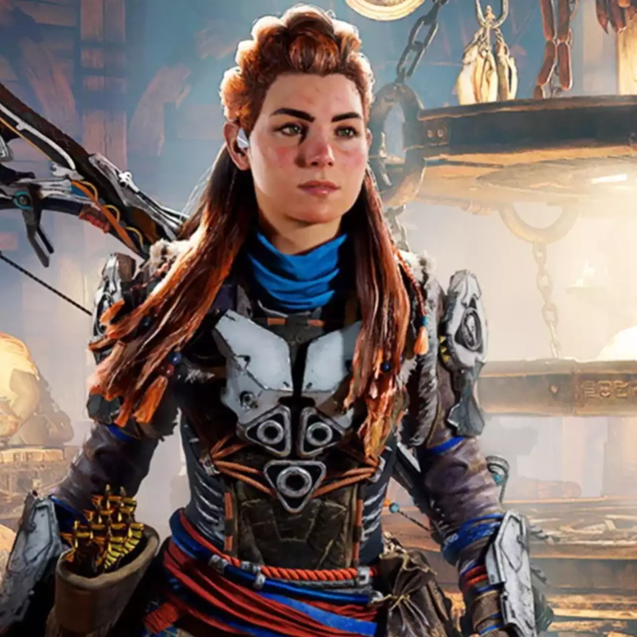 На свежих скриншотах Horizon Forbidden West показали новых роботов и густонаселённый город На свежих скриншотах Horizon Forbidden West показали новых роботов и густонаселённый город