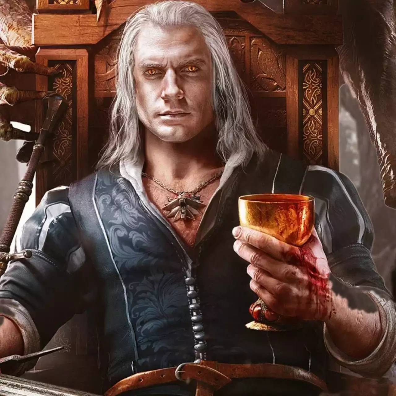 Официальный Геральт CD Projekt RED показал косплей сериального ведьмака Генри Кавилла Официальный Геральт CD Projekt RED показал косплей сериального ведьмака Генри Кавилла