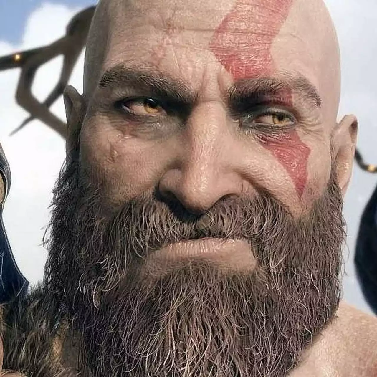 God of War показали с минимальным качеством графики — у Кратоса даже борода стала прозрачной God of War показали с минимальным качеством графики — у Кратоса даже борода стала прозрачной