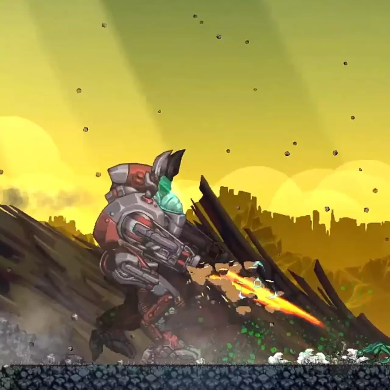В Steam скоро выйдет экшен-платформер Steelborn с огромным боевым роботом — авторы вдохновлялись Contra и Metal Slug В Steam скоро выйдет экшен-платформер Steelborn с огромным боевым роботом — авторы вдохновлялись Contra и Metal Slug