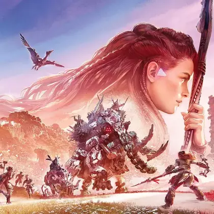 В небе над Петербургом взмыли сотни светящихся дронов — это шоу в честь выхода Horizon Forbidden West