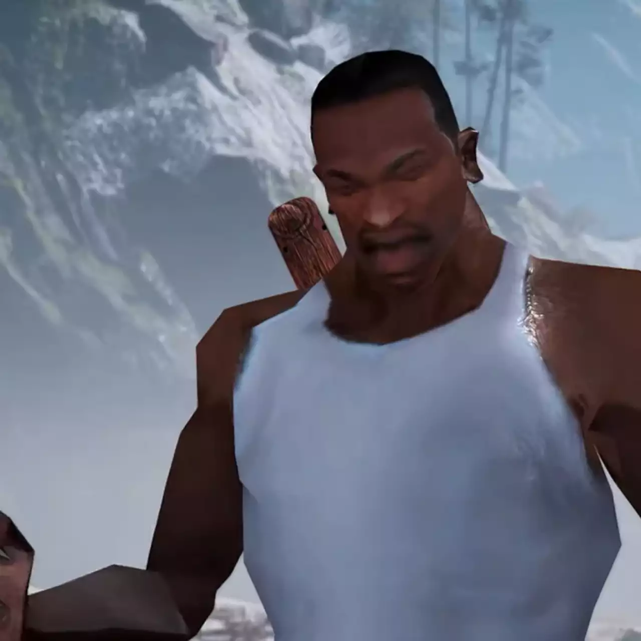 Моддер добавил Си-Джея в God of War и заставил его подраться с Бальдром — видео