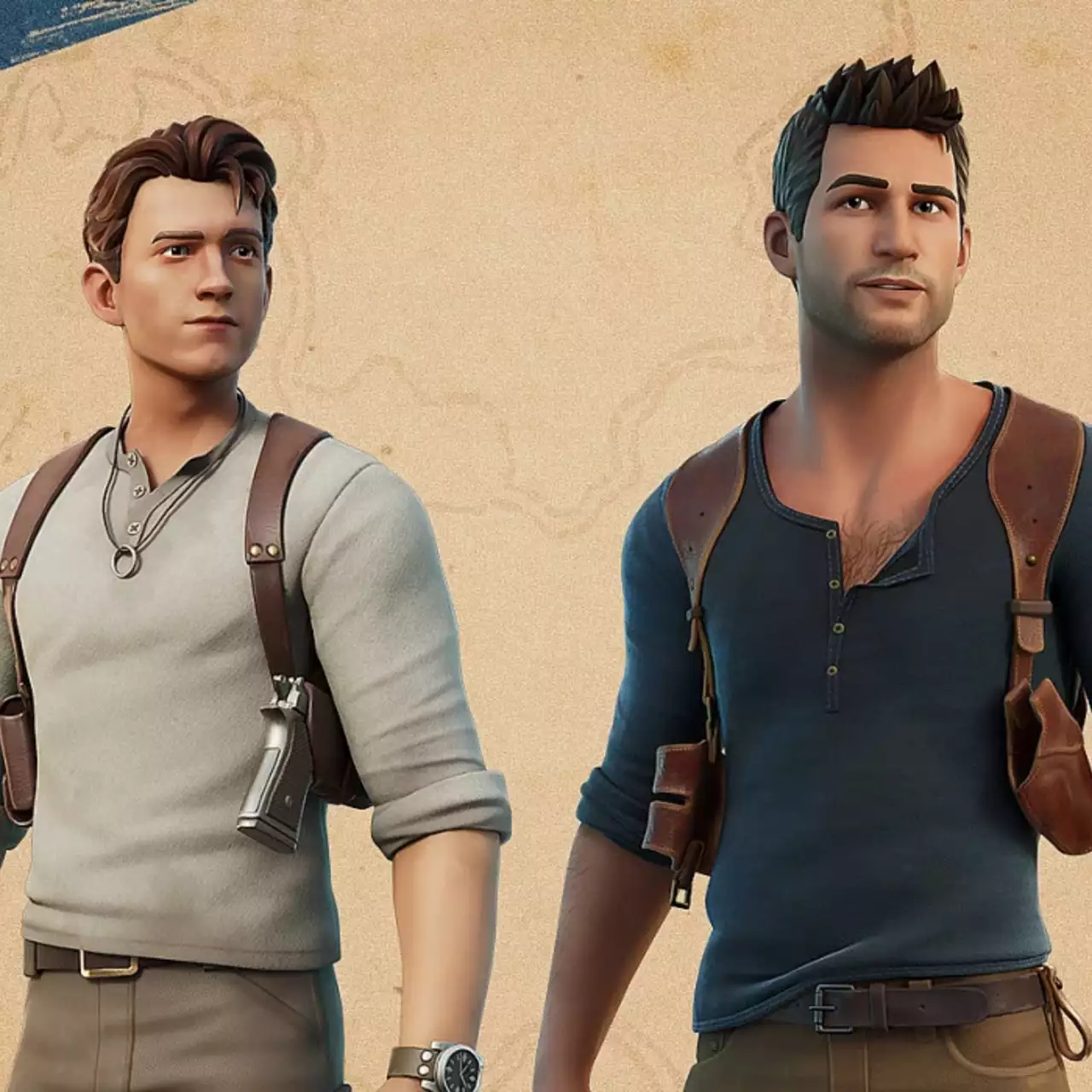Натан Дрейк и Хлоя Фрейзер из Uncharted попали в мир Fortnite Натан Дрейк и Хлоя Фрейзер из Uncharted попали в мир Fortnite