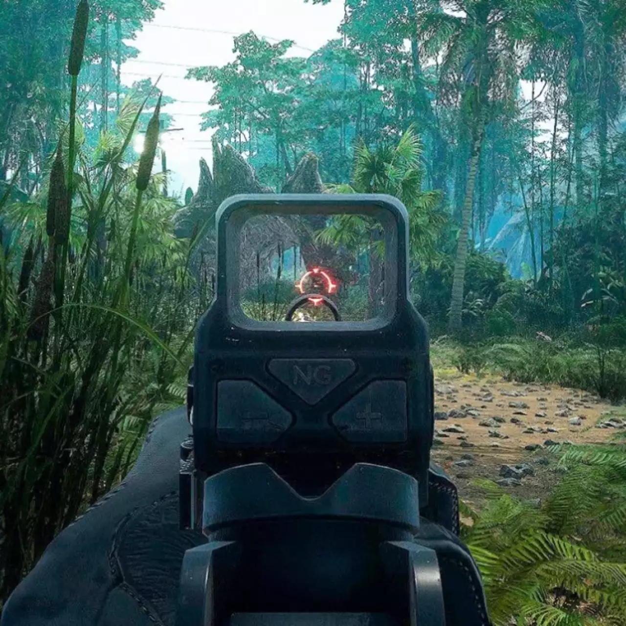 В сети показали новые скриншоты шутера, похожего на Crysis с динозаврами — Primal Dominion