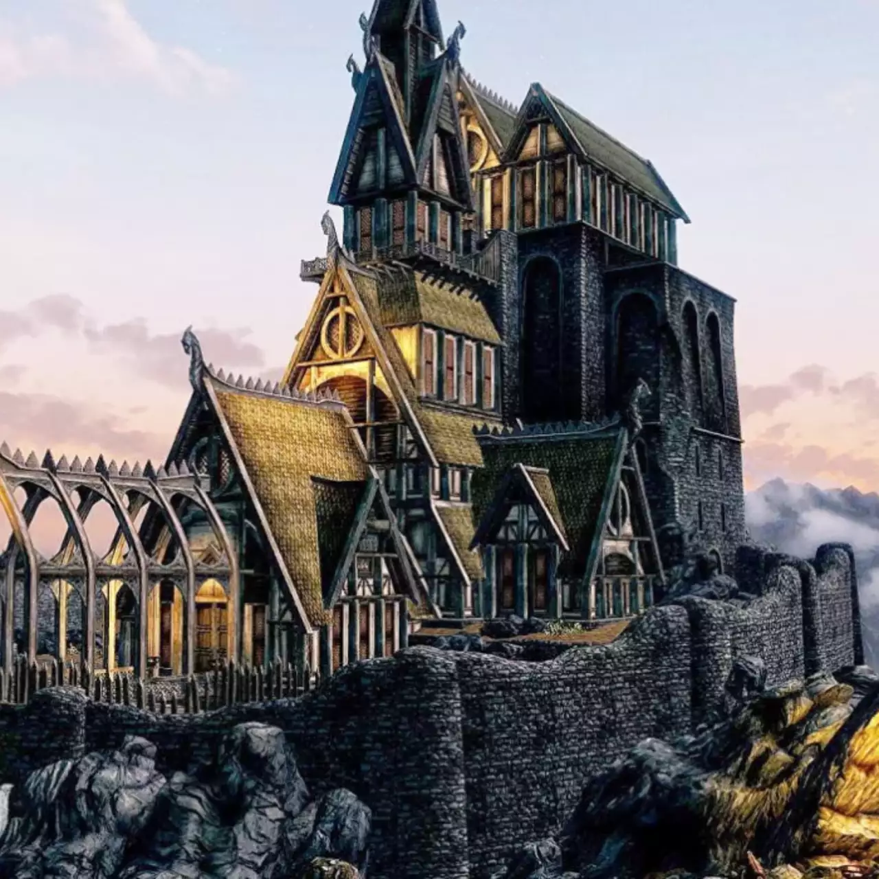 Фанат построил в The Sims 4 один из крупнейших городов Skyrim и показал его на видео Фанат построил в The Sims 4 один из крупнейших городов Skyrim и показал его на видео