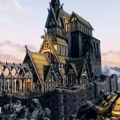 Фанат построил в The Sims 4 один из крупнейших городов Skyrim и показал его на видео