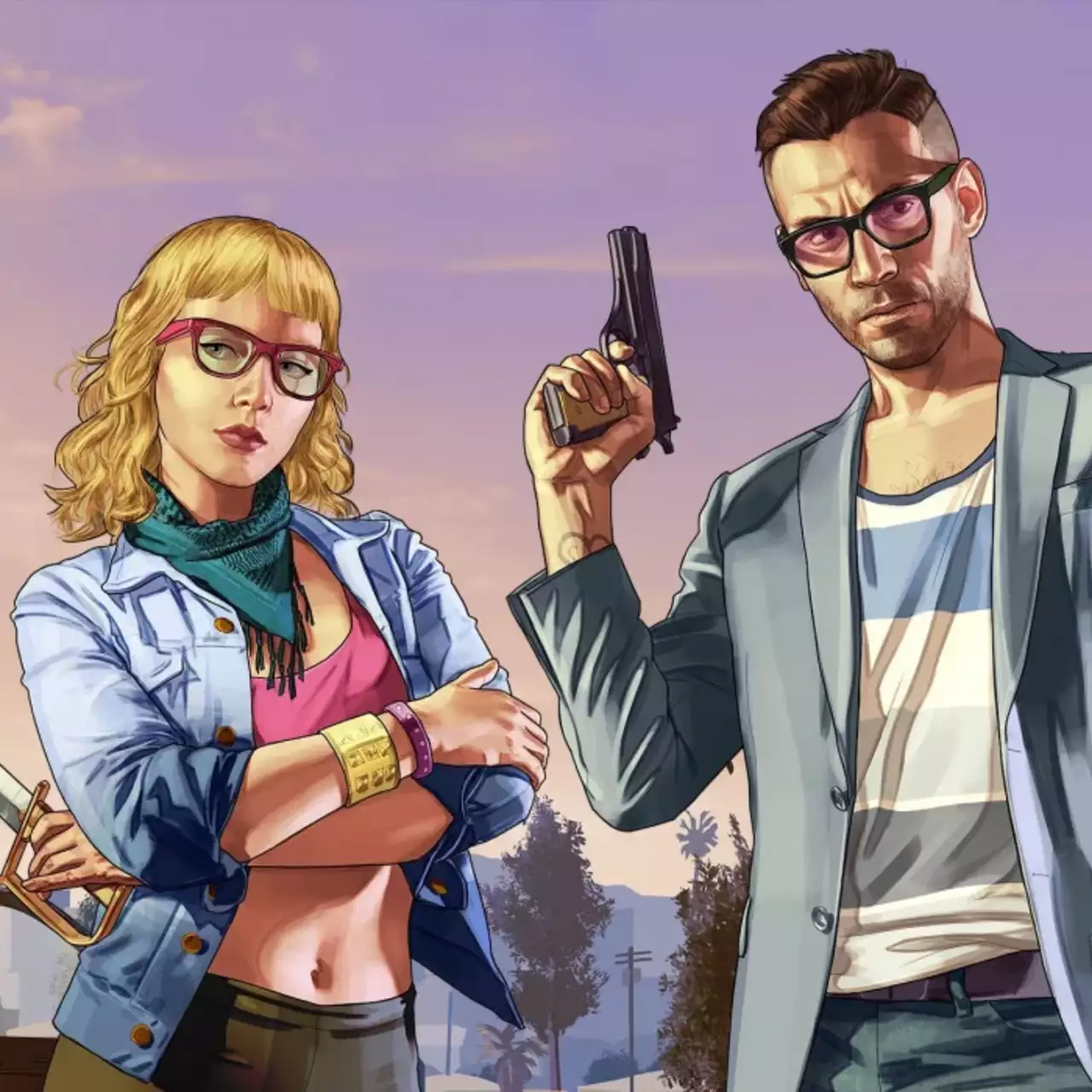 На арте показали сразу двух героев, которые, по слухам, появятся в GTA 6. А еще там можно увидеть главный город На арте показали сразу двух героев, которые, по слухам, появятся в GTA 6. А еще там можно увидеть главный город