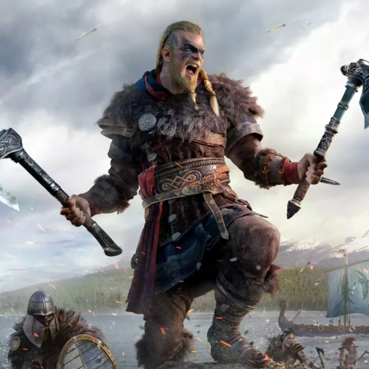 Авторы Assassin's Creed Valhalla показали комплект радужного оружия — его добавят в рамках нового патча