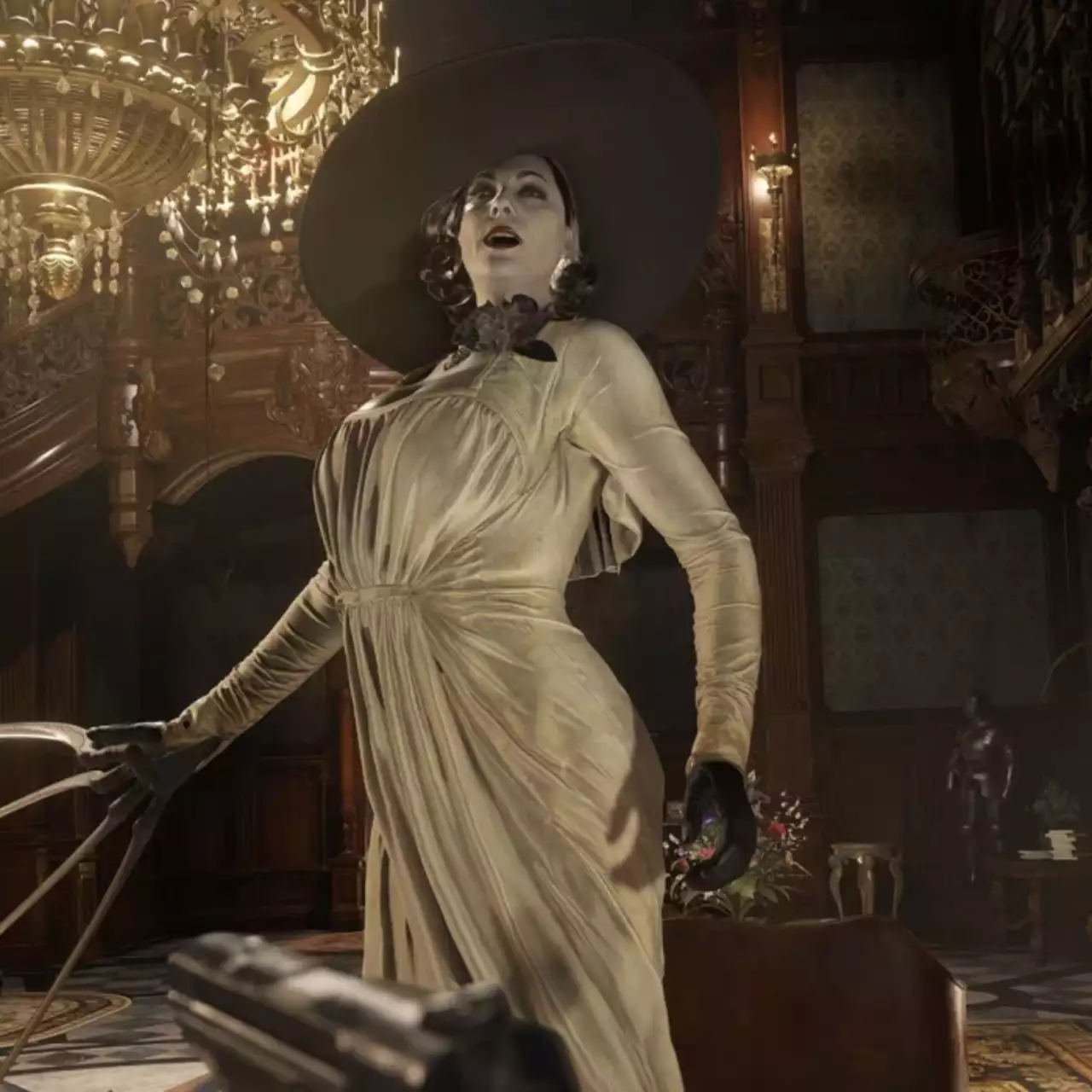 Capcom показала геймплей за леди Димитреску в свежем трейлере Resident Evil Village Capcom показала геймплей за леди Димитреску в свежем трейлере Resident Evil Village