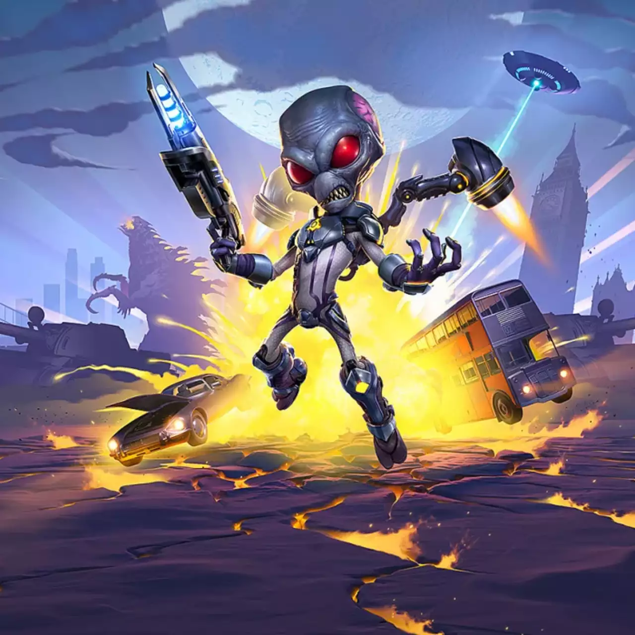 Выпущен новый трейлер Destroy All Humans! 2 — Reprobed. Там показали США и СССР из 60-х годов, а также Луну