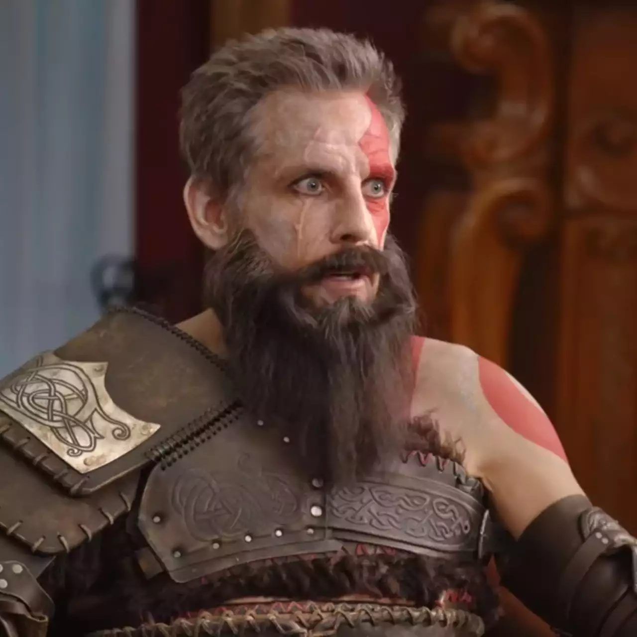 Бен Стиллер закосплеил Кратоса в рекламе God of War: Ragnarok. А еще в ней есть Джон Траволта и Леброн Джеймс