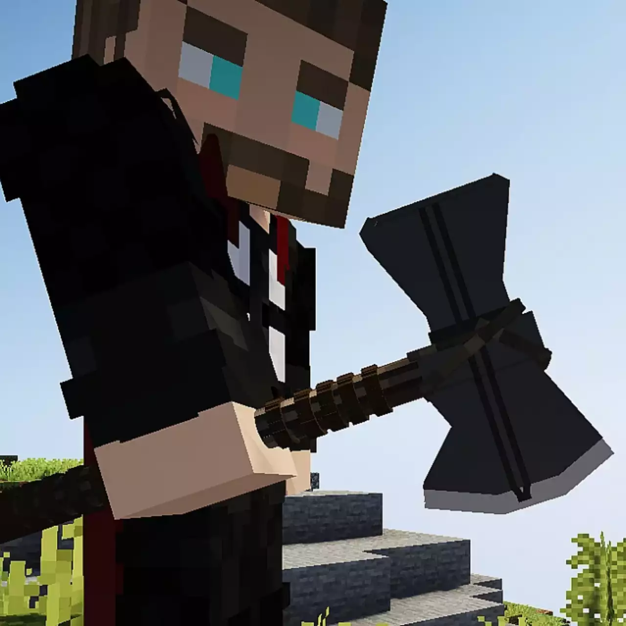 Фанат сделал настоящий топор для игры в Minecraft Фанат сделал настоящий топор для игры в Minecraft