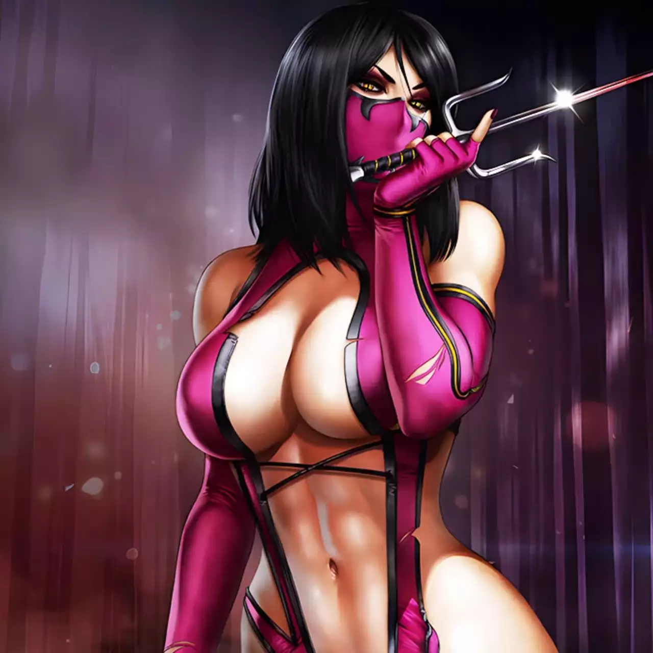 Россиянин показал Милину из Mortal Kombat в сексуальном костюме, выделяющем ее большую грудь