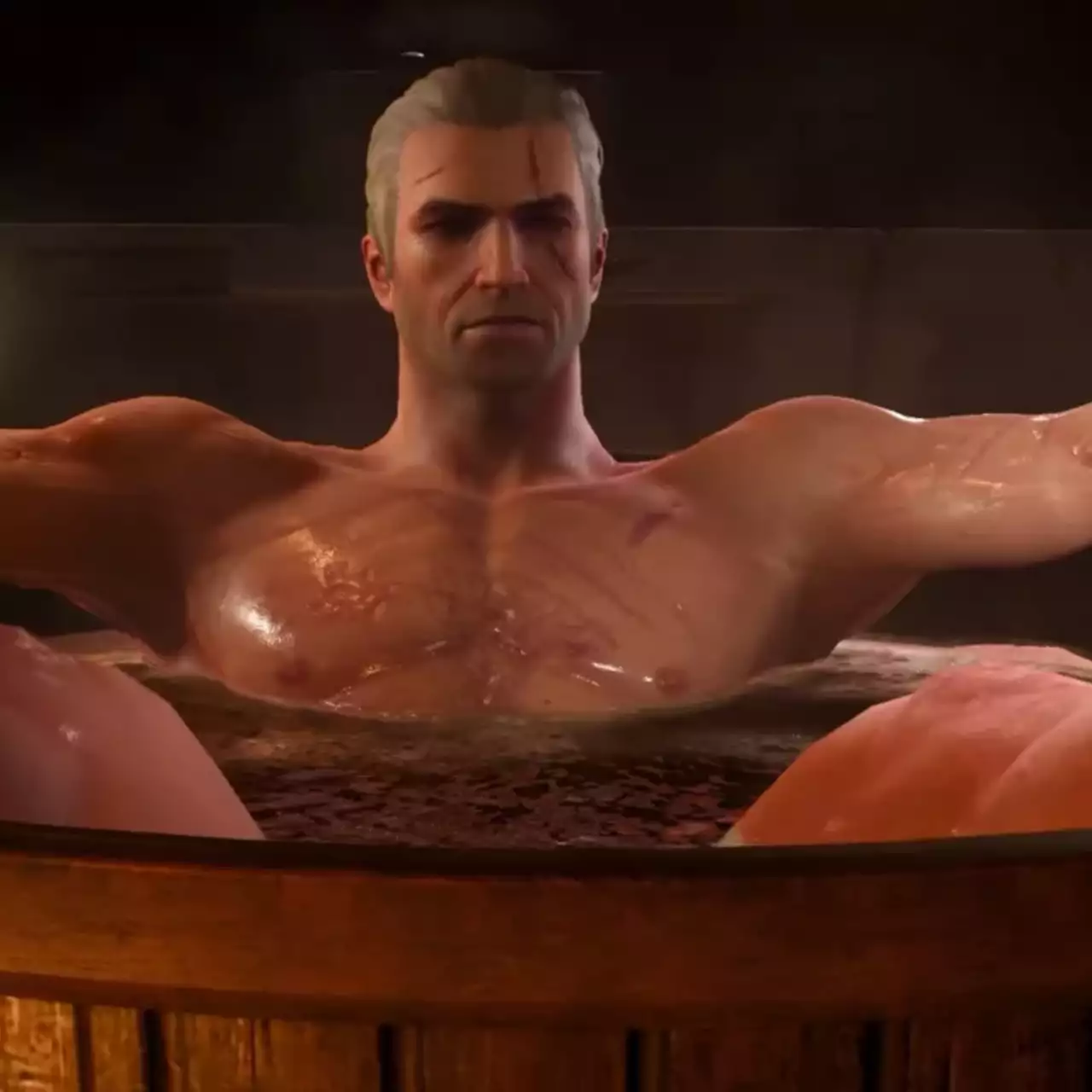 В The Witcher 3 могли показать пенис Геральта. Часть разработчиков хотела, чтобы сцена в ванной была более откровенной В The Witcher 3 могли показать пенис Геральта. Часть разработчиков хотела, чтобы сцена в ванной была более откровенной