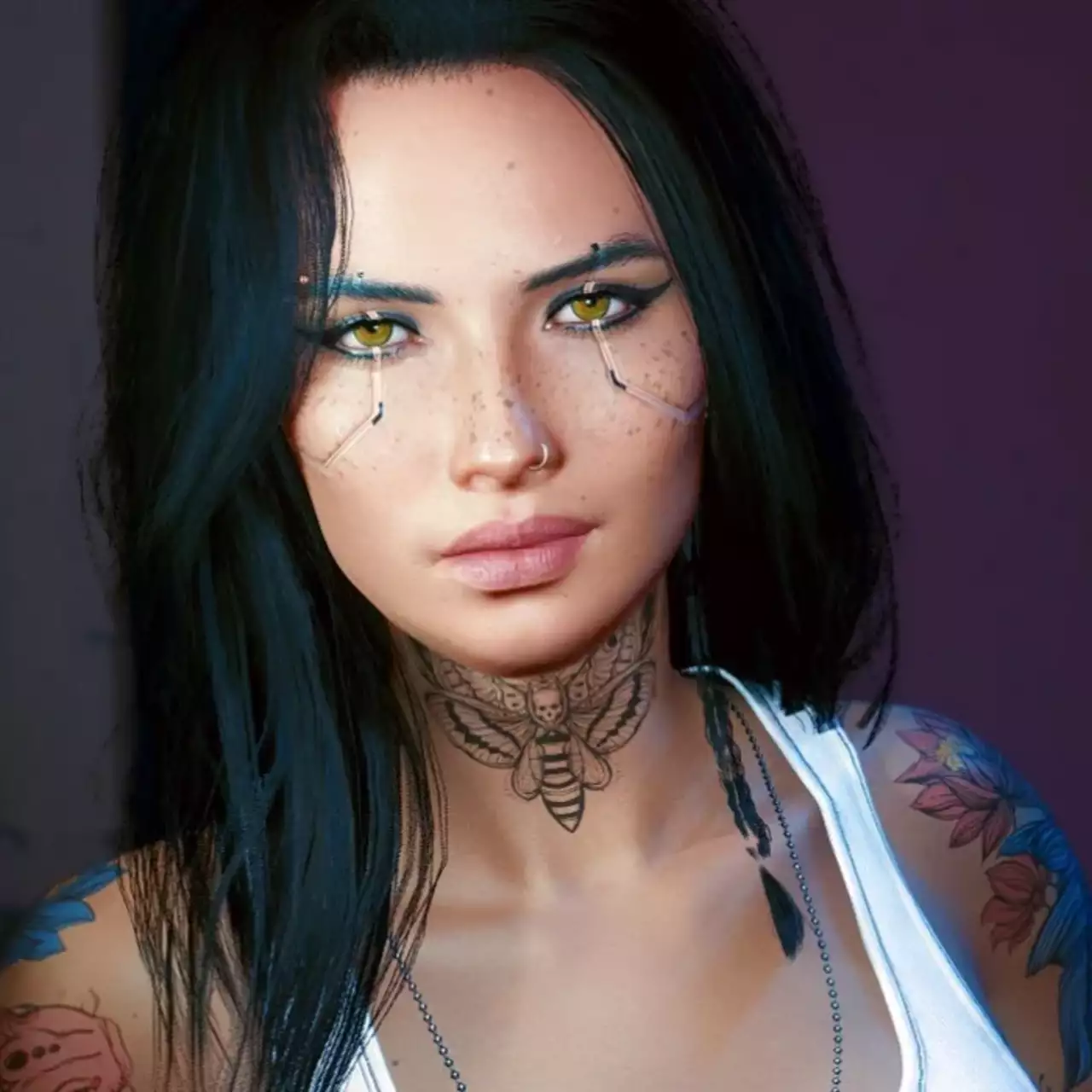 Моддер прокачал голое тело женской версии Ви из Cyberpunk 2077 и показал его на скриншотах Моддер прокачал голое тело женской версии Ви из Cyberpunk 2077 и показал его на скриншотах