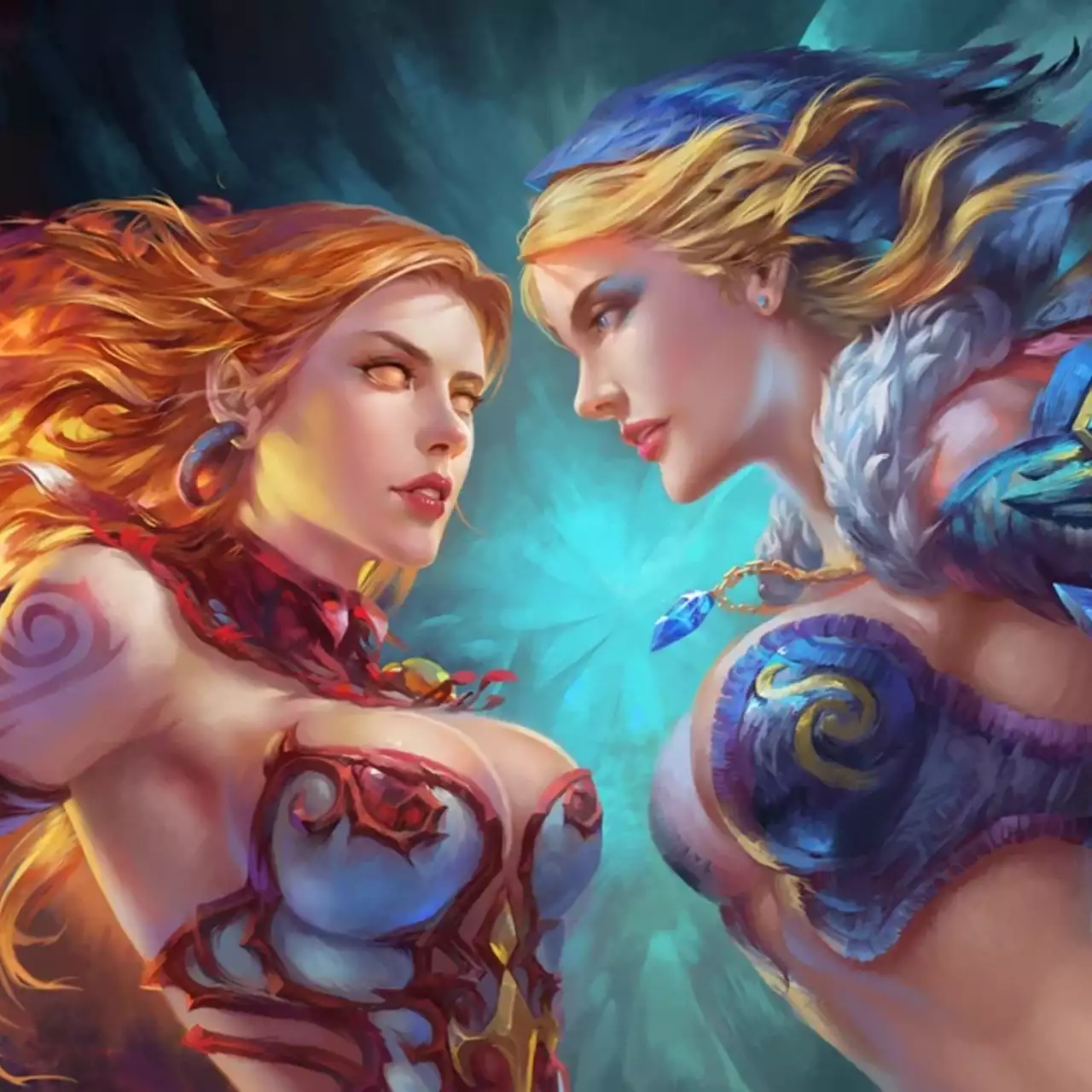 Две москвички показали волшебный косплей Crystal Maiden и Lina из Dota 2