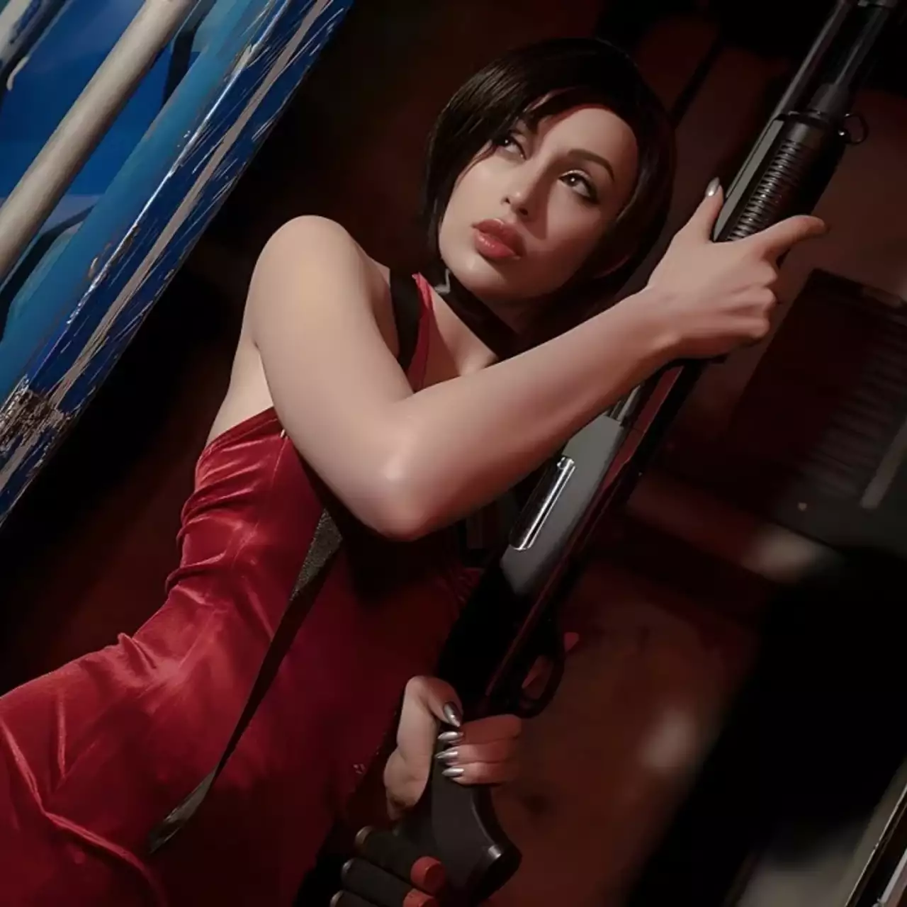 Лучший косплей по мотивам Resident Evil 4. Ада Вонг охмуряет Леона Кеннеди и сражается с зомби