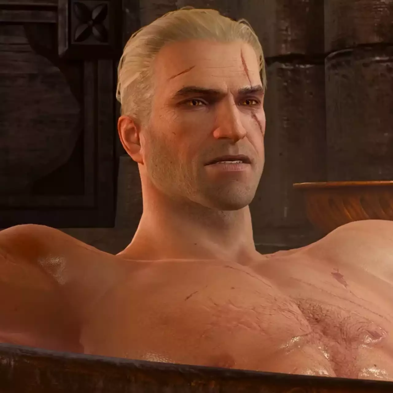 CDPR развеселила фанатов The Witcher 3, показав «уродливый» торт с купающимся Геральтом