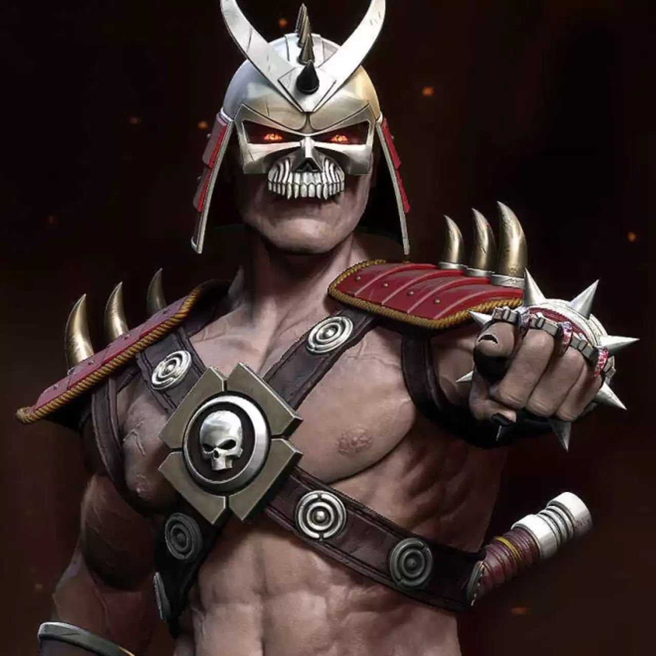 Реальный Шао Кан показал своё накаченное тело на фото со съёмок фильма Mortal Kombat 2