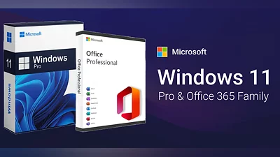 Microsoft Windows 11 Pro and Office 365 Family [Global] [Standard]