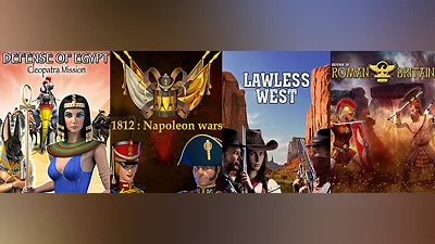 Сборник 4 in 1 Lawless West+1812: Napoleon Wars+Defense of Roman Britain+Defense of Egypt: Cleopatra Mission