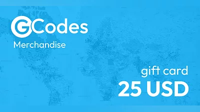 GCodes Global Merchandise Gift Card 25 USD [United States] [Standard]