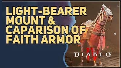 Diablo 4 Light Bearer Mount and Caparison of Faith Mount Armor Bundle (PC) [Global] [Standard]