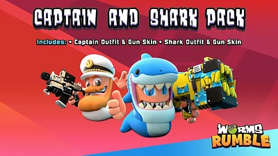 Worms Rumble - Captain & Shark Double Pack (DLC) [Europe] [Standard]