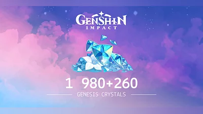 Genshin Impact 1 980 Plus 260 Genesis Crystals [Global] [Standard]