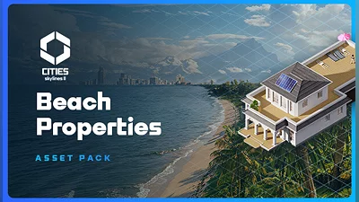 Cities Skylines II Beach Properties DLC (PC) [Europe] [Standard]