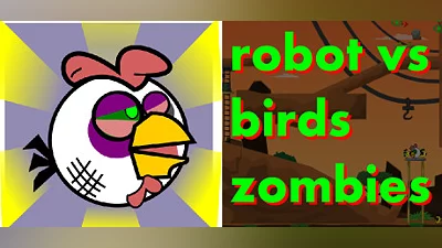 Robot vs Birds Zombies