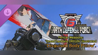 EARTH DEFENSE FORCE 6 - Fencer Weapons:  'OneeChanbara ORIGIN' illustrated 'Disguised Body Pillow'.