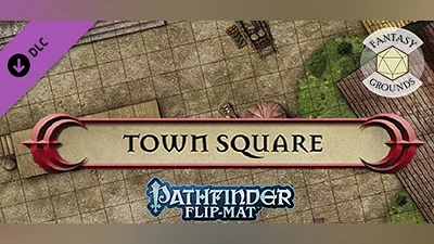 Fantasy Grounds - Pathfinder RPG - Pathfinder Flip-Map - Classic Town Square