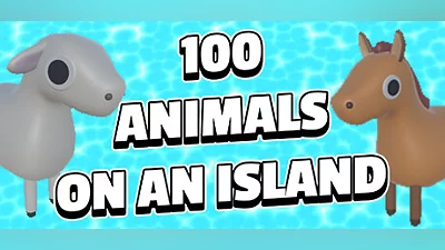 100 ANIMALS ON AN ISLAND