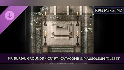 RPG Maker MZ - KR Burial Grounds - Crypt, Catacomb and Mausoleum Tileset