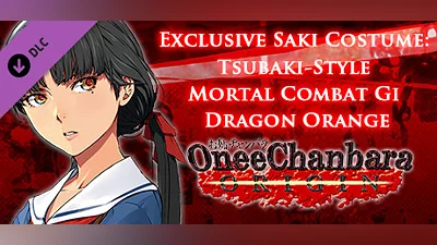 OneeChanbara ORIGIN - Exclusive Saki Costume: Tsubaki-Style Mortal Combat Gi Dragon Orange