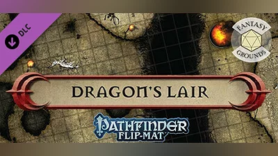 Fantasy Grounds - Pathfinder RPG - Pathfinder Flip-Mat - Classic Dragon's Lair