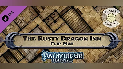 Fantasy Grounds - Pathfinder RPG - Pathfinder Flip-Mat: The Rusty Dragon Inn