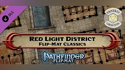 Fantasy Grounds - Pathfinder RPG - Pathfinder Flip-Mat - Classic Red Light District