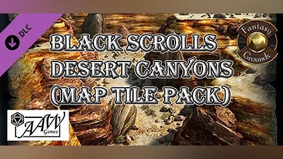 Fantasy Grounds - Black Scrolls Desert Canyons (Map Tile Pack)