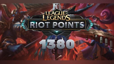 League of Legends Riot Points 1380 RP [Europe] [Standard]