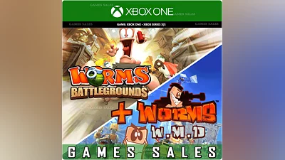 WORMS BATTLEGROUNDS + WORMS W.M.D XBOX КЛЮЧ