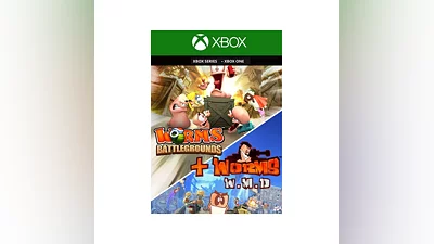 WORMS BATTLEGROUNDS + WORMS W.M.D  XBOX КЛЮЧ