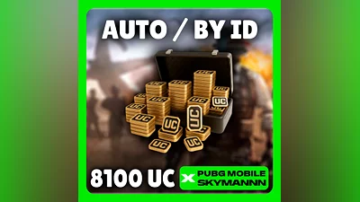 𖥠 24/7 АВТО | 8100 UC ПО ID | PUBG Mobile GLOBAL