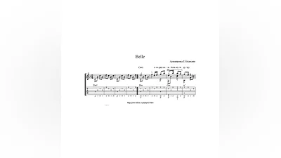 Belle из мюзикла Notre-Dame de Paris Ноты и табулатура