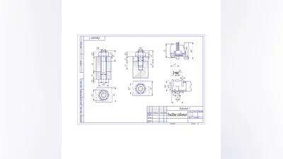 Чертежи - резьбовые соединения. Инженерная графика.