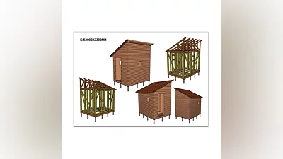 Проект каркасной бани 3000Х2300 мм